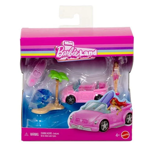 Mini BarbieLand Doll and Vehicle Playset - Beach Cruiser