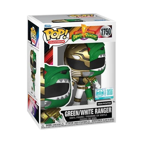 Mighty Morphin' Power Rangers Green/White Ranger Funko Pop! Vinyl Figure #1750 - Entertainment Earth Exclusive - Limited 9,500