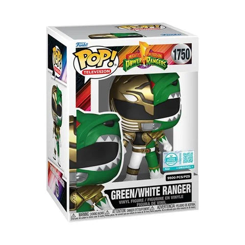 Mighty Morphin' Power Rangers Green/White Ranger Funko Pop! Vinyl Figure #1750 - Entertainment Earth Exclusive - Limited 9,500