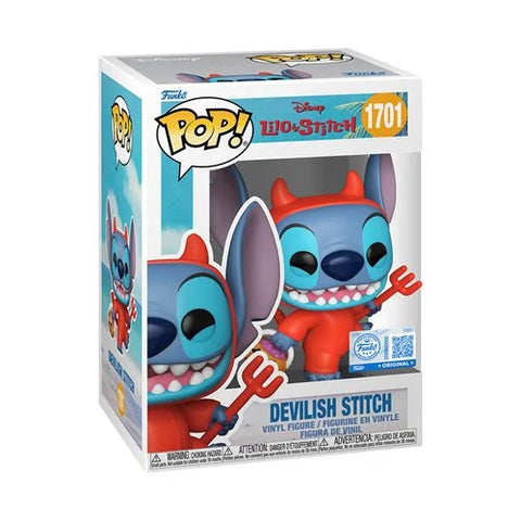 Lilo & Stitch Devilish Stitch Funko Pop! Vinyl Figure #1701 - Entertainment Earth Exclusive - Common