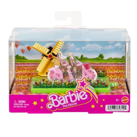 Mini BarbieLand Barbie Movie Doll and Vehicle Playset - Bicycle