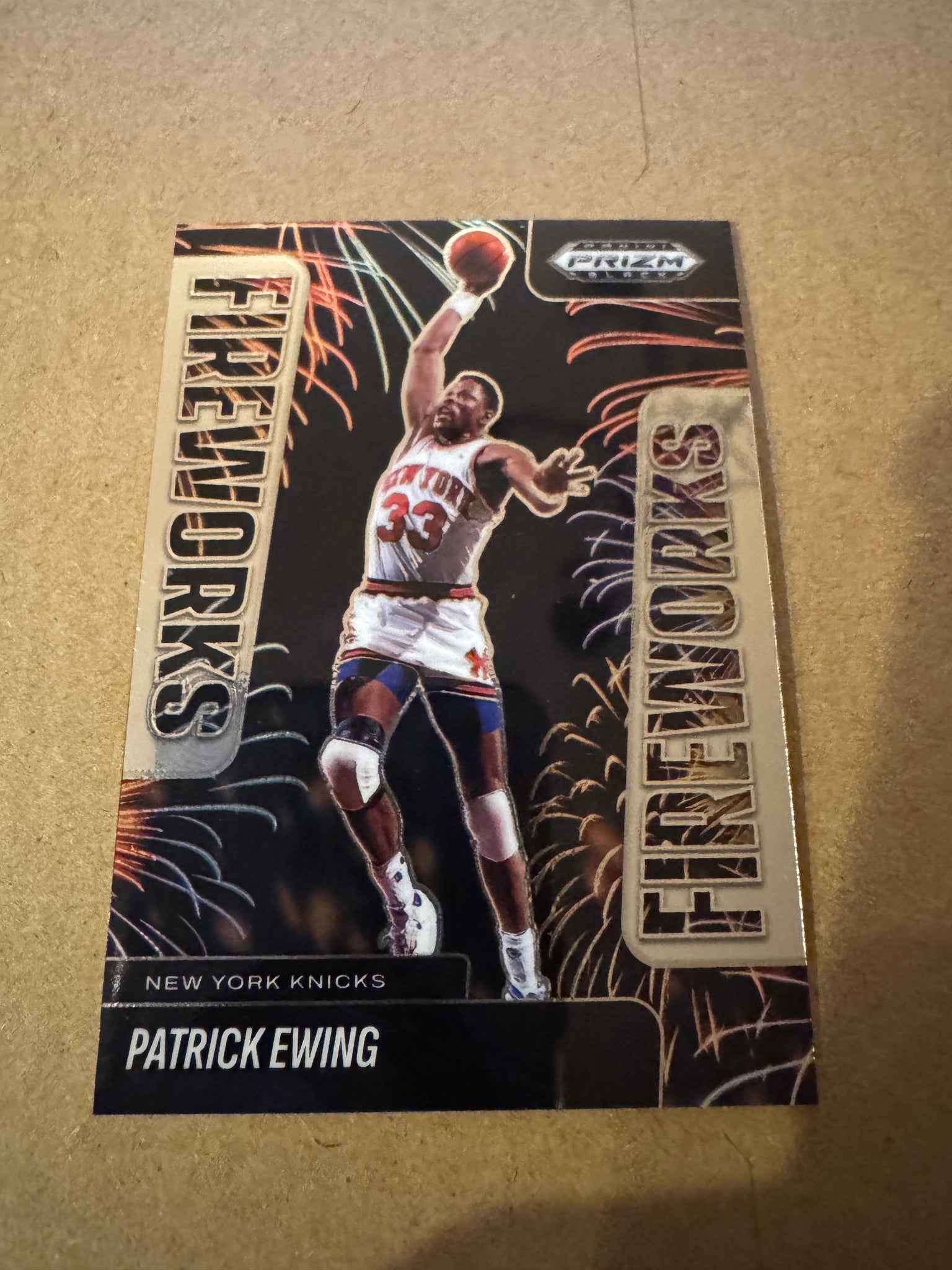 2024-25 Panini Prizm Black - Fireworks #20 Patrick Ewing