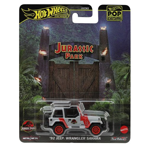 Hot Wheels Premium Pop Culture - Jurassic Park - '92 Jeep Wrangler Sahara