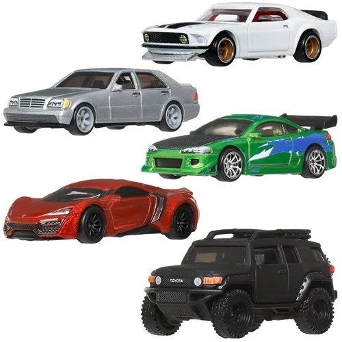 Hot Wheels Fast and Furious 2026 Mix 1 Vehicle Bundle of 5 (956N)