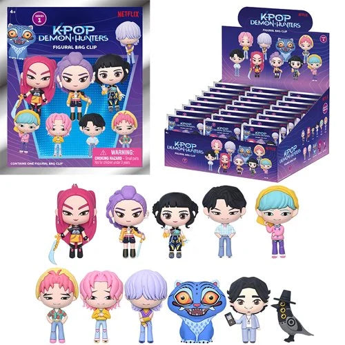 KPop Demon Hunters 3D Foam Bag Clip - One Mystery Figure