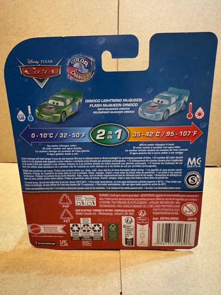 Disney Pixar Cars Color Changers 1:55 Scale - Dinoco Lightning McQueen