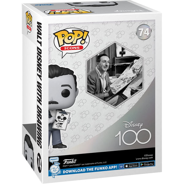 Funko Pop! Icons : Disney 100 - Walt Disney with Drawing #74