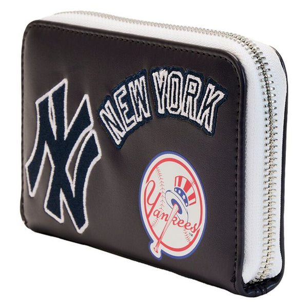 Loungefly - MLB NY Yankees Patches Zip Around Wallet (Pre-Order)