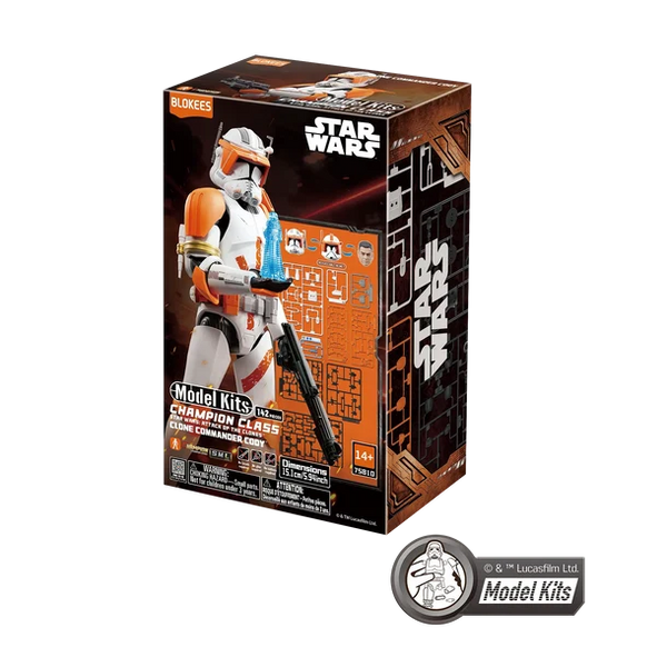 Blokees -  Star Wars: Attack of the Clones Clone Commander Cody Champion Class Model Kit (Pre-Order)