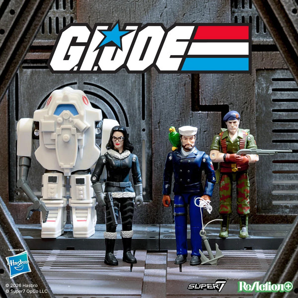 G.I. Joe ReAction+ Wave 10 (Flint, Shipwreck (Peacoat), Baroness (Arctic) & SNAKE Armor