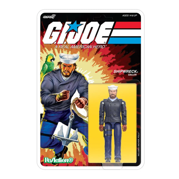 G.I. Joe ReAction+ Wave 10 (Flint, Shipwreck (Peacoat), Baroness (Arctic) & SNAKE Armor