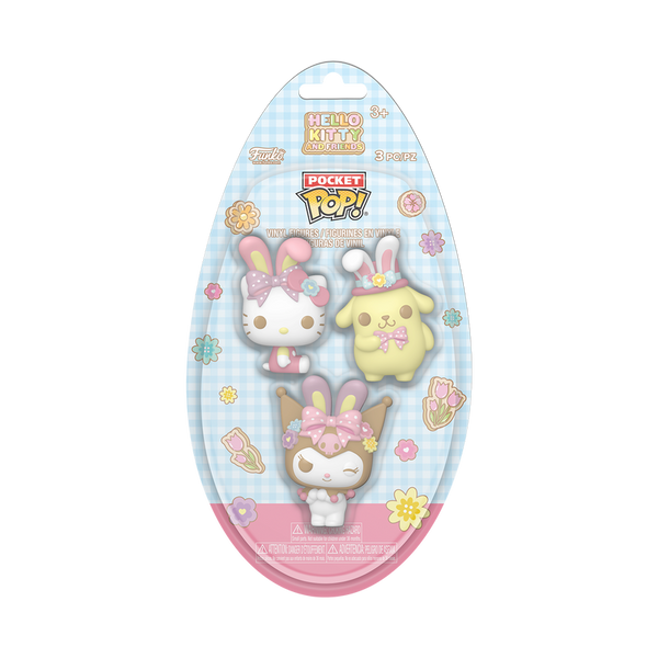Pocket Pop! Hello Kitty and Friends with Bunny Ears 3-Pack