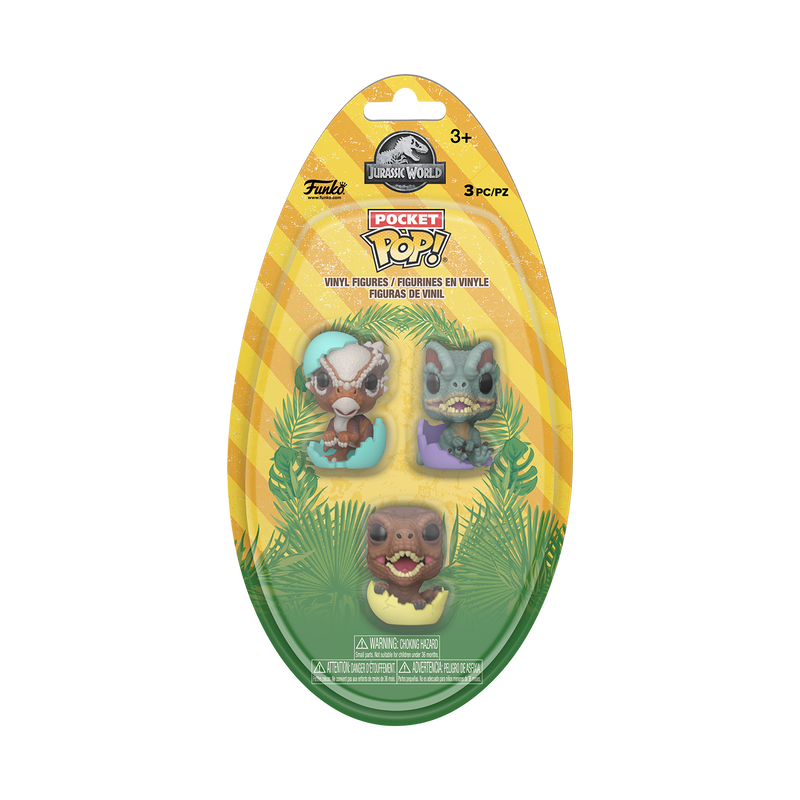 Jurassic Park Spring Dinos Pocket Pop! Egg Mini-Figure 3-Pack