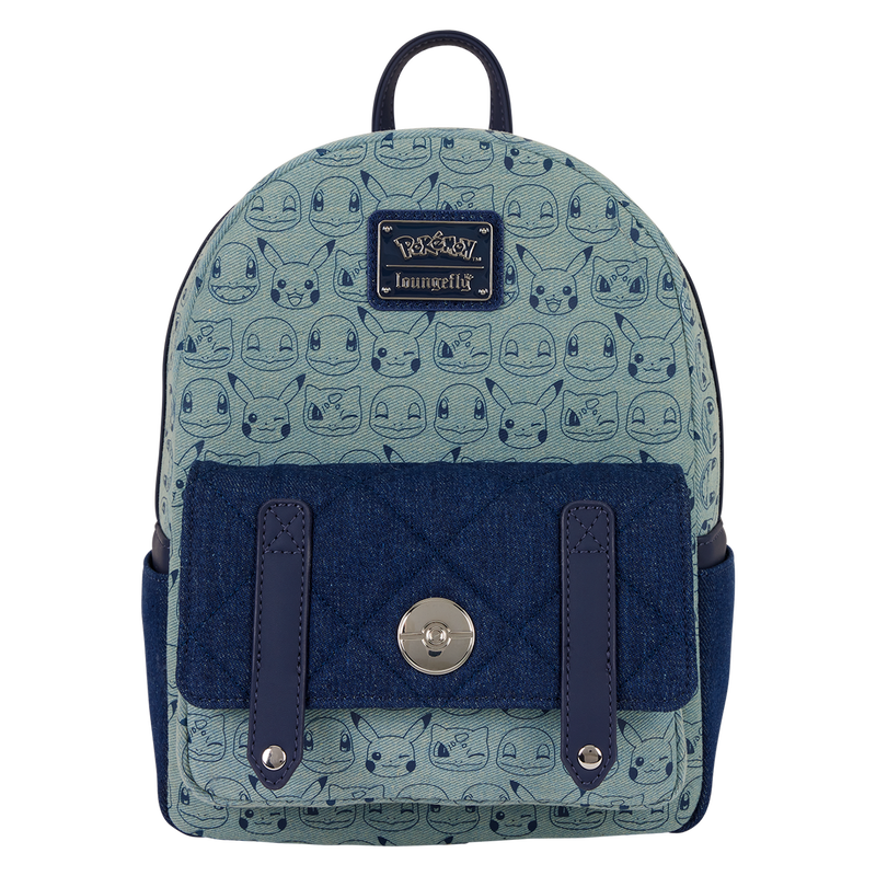 Loungefly - Pokémon Faux Denim All-Over Print Mini Backpack