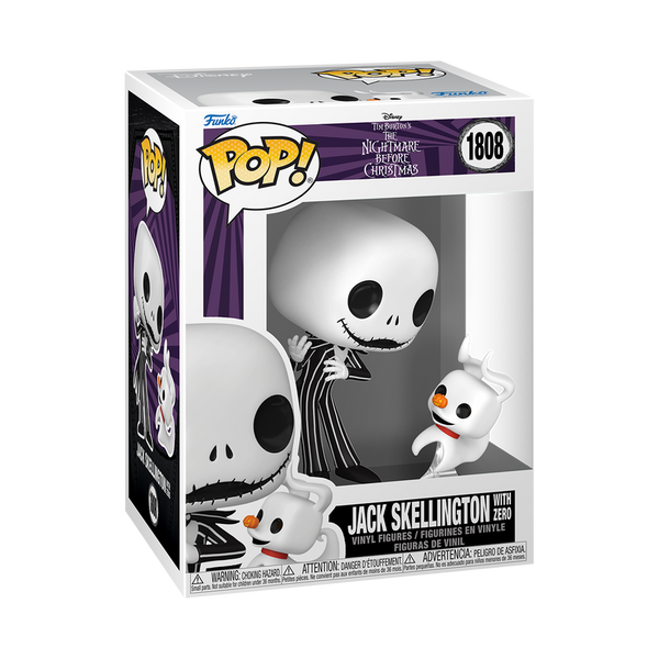 The Nightmare Before Christmas Jack Skellington with Zero Funko Pop! Vinyl Figure and Pop! Buddy (Pre-Order)