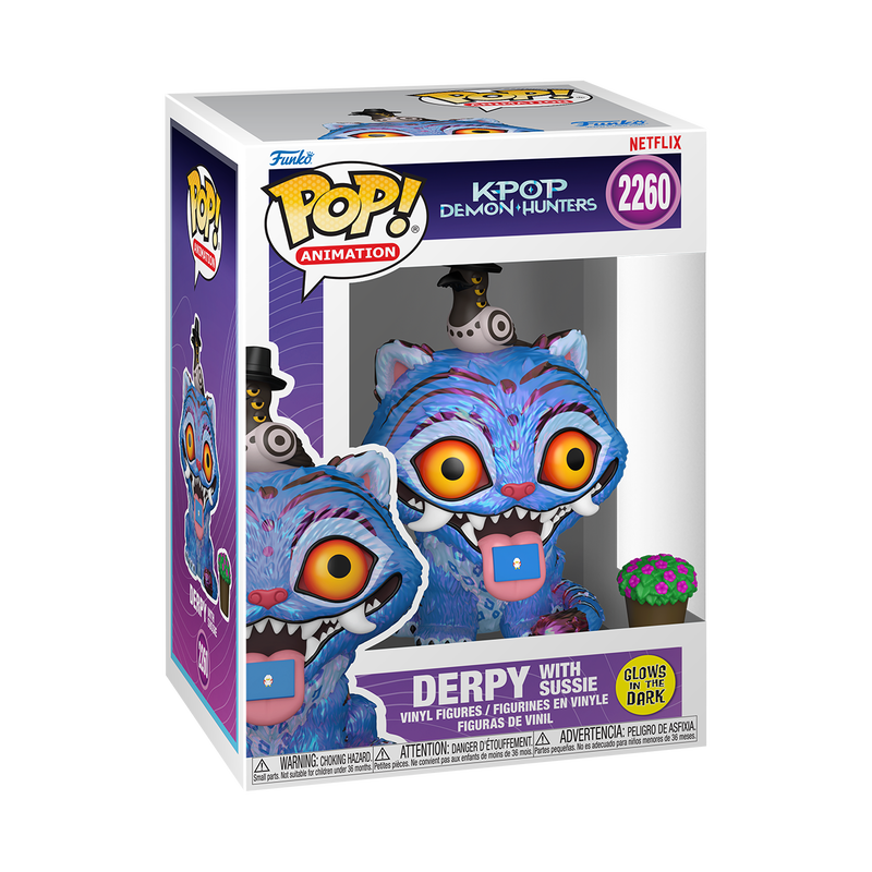 Funko Pop! Animation: KPop Demon Hunters - Derpy with Sussie Glow-in-the-Dark #2260 (Pre-Order)