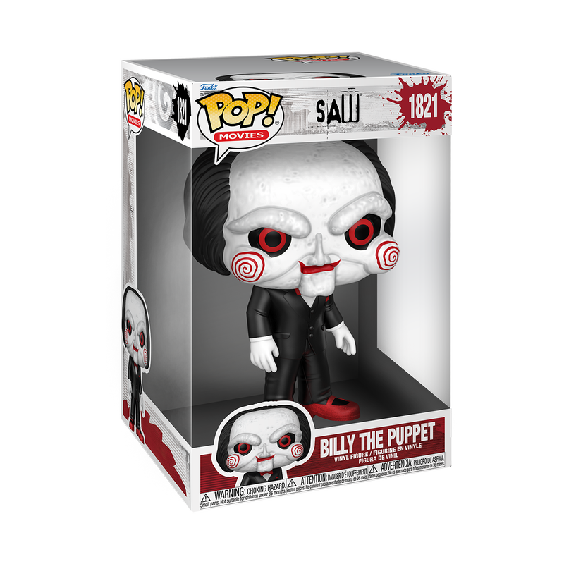 Funko Pop! Movies : Saw - Billy the Puppet Jumbo 10-Inch #1821 (Pre-Order)