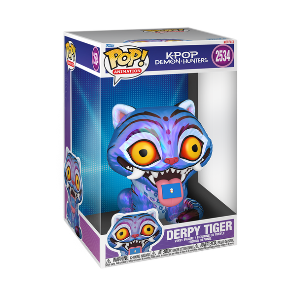 KPop Demon Hunters Derpy Tiger Jumbo 10-Inch Funko Pop! Vinyl Figure #2534 (Pre-Order)