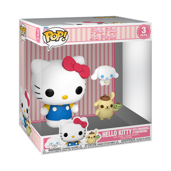 Pop! Jumbo Hello Kitty with Cinnamoroll & Pompompurin (Pre-Order)