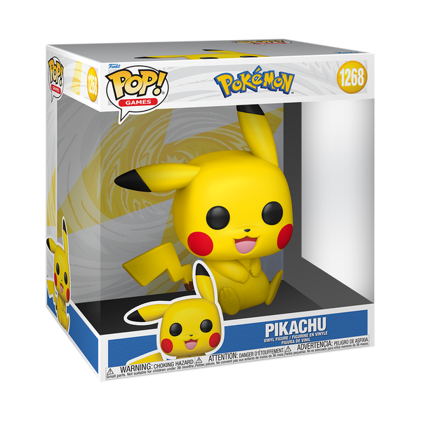 Pokemon Pikachu (Sitting) Jumbo 10-Inch Funko Pop! Vinyl Figure #1268 (Pre-Order)