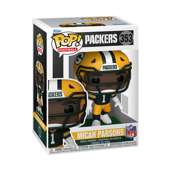 NFL Packers Micah Parsons (Green & Yellow Uniform) Funko Pop! Vinyl Figure #353 (Pre-Order)