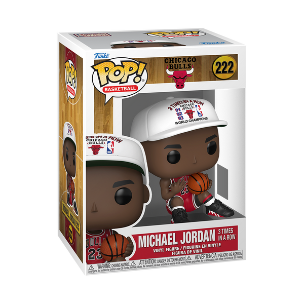 NBA Chicago Bulls Michael Jordan 3 Times in a Row Funko Pop! Vinyl Figure #222
