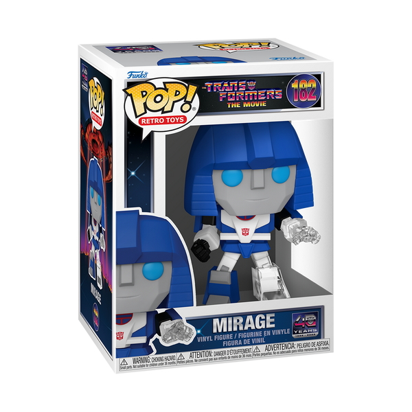 The Transformers: The Movie (40th Anniversary) Mirage Funko Pop! Vinyl Figure #182 (Pre-Order)