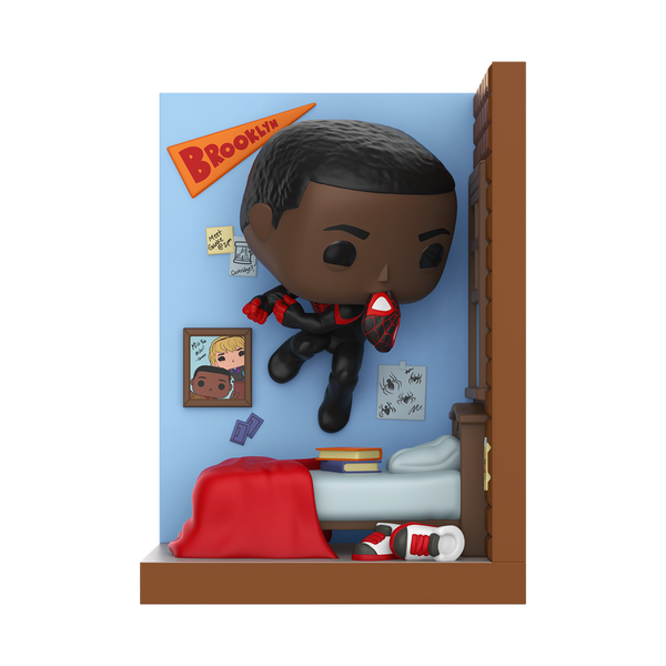 Marvel Pop! Nooks Miles Morales in Bedroom (Pre-Order)