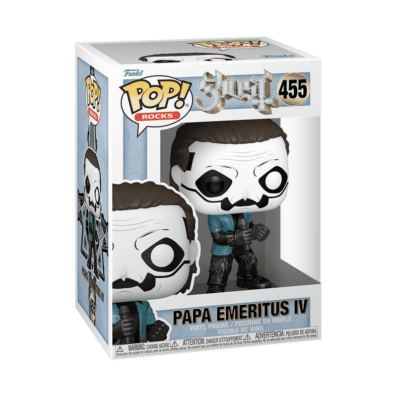 Funko Pop! Rocks: Ghost - Papa Emeritus IV (Blue Jacket) (Glitter) #455