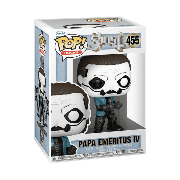Funko Pop! Rocks: Ghost - Papa Emeritus IV (Blue Jacket) (Glitter) #455