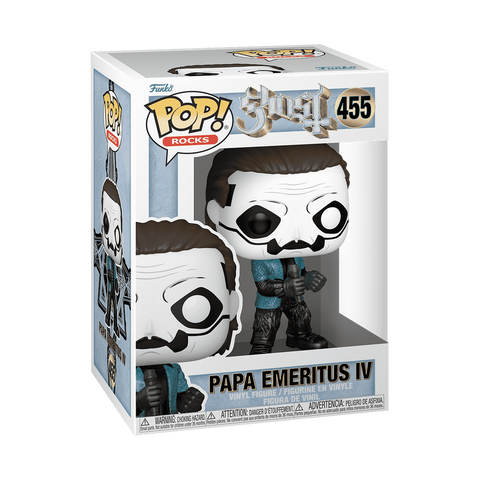Funko Pop! Rocks: Ghost - Papa Emeritus IV (Blue Jacket) (Glitter) #455