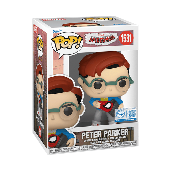 Your Friendly Neighborhood Spider-Man Peter Parker Funko Pop! Vinyl Figure #1531 - Entertainment Earth Exclusive