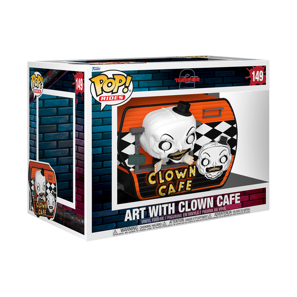 Terrifier 2 Art with Clown Cafe Deluxe Funko Pop! Ride #149 (Pre-Order)