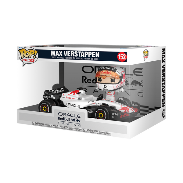 Formula 1 Redbull Max Verstappen White Super Deluxe Funko Pop! Ride #152 (Pre-Order)