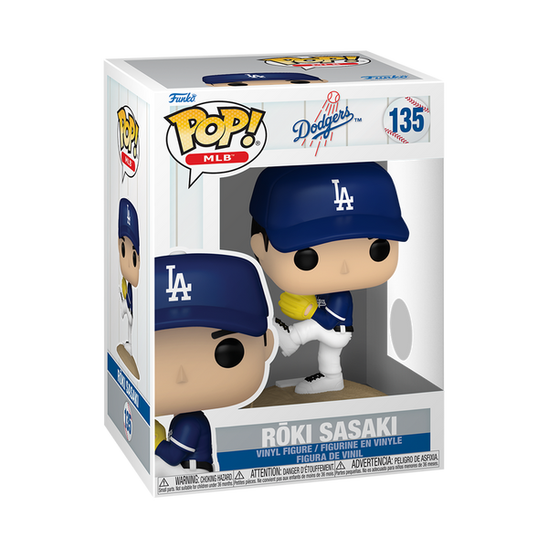 MLB Dodgers Rōki Sasaki Funko Pop! Vinyl Figure #135 (Pre-Order)