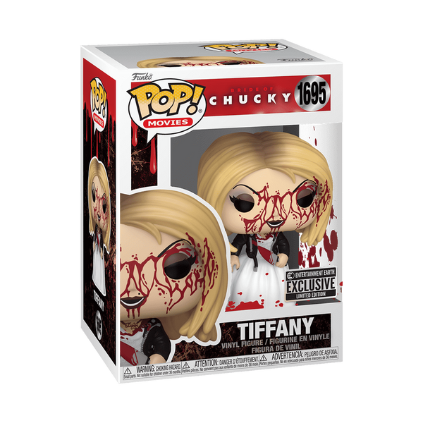 Funko Pop! Movies: Bride of Chucky - Tiffany Bloody #1695 - Entertainment Earth Exclusive
