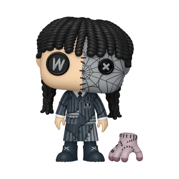 Wednesday Addams with Thing (Patchwork) Funko Pop! Vinyl Figure and Buddy #1942 (Pre-Order)