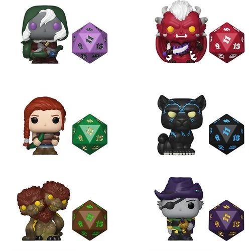 Dungeons and Dragons Funko Bitty Pop! Mini-Figure and Dice Singles (Pre-Order)