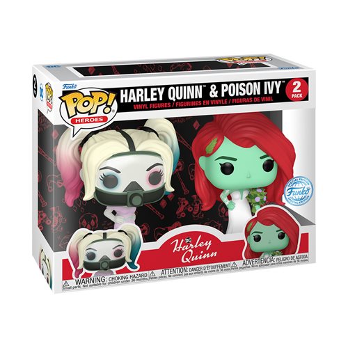 Funko Pop! Heroes: Harley Quinn and Poison Ivy Wedding - 2-Pack - Entertainment Earth Exclusive
