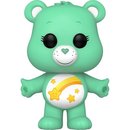Funko Pop! Animation : Care Bears 40th Anniversary - Wish Heart Bear #1204 - Flocked Chase Bundle
