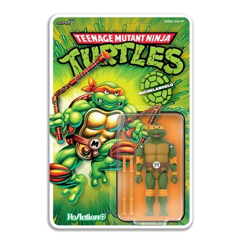 Teenage Mutant Ninja Turtles Michelangelo 3 3/4-Inch ReAction+ Figure (Pre-Order)