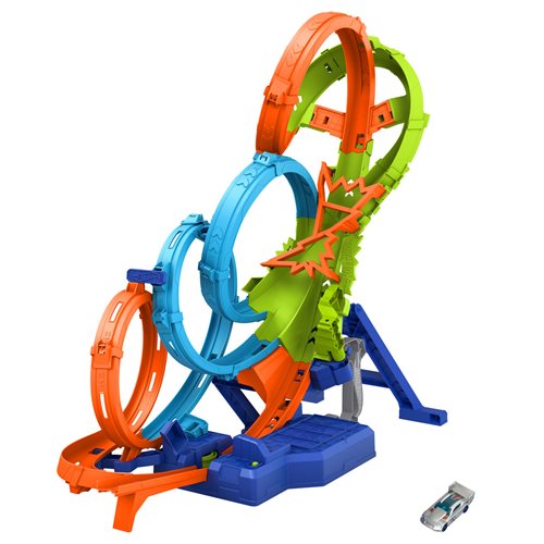 Hot Wheels 4-Loop Crash-Out Track Playset (Pre-Order)