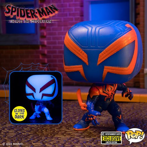 Funko Pop! Movies: Spider-Man: Across the Spider-Verse - Spider-Man 2099 Glow-in-the-Dark #1267 - Entertainment Earth Exclusive (Pre-Order)
