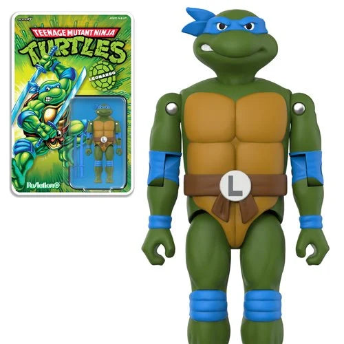 Teenage Mutant Ninja Turtles Leonardo 3 3/4-Inch ReAction+ Figure (Pre-Order)