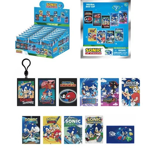 Sonic the Hedgehog Game Covers Series 7 3D Foam Bag Clip - One Mystery Figure (Pre-Order)