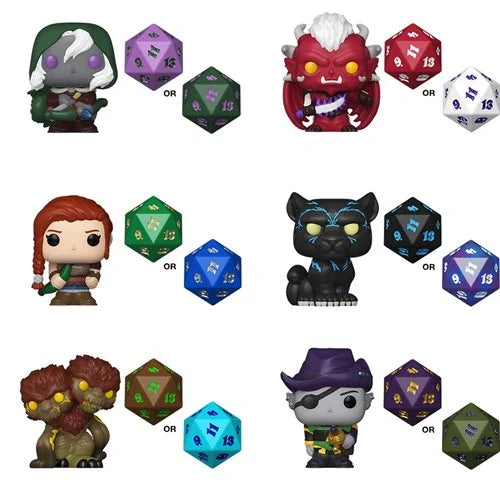 Dungeons and Dragons Funko Bitty Pop! Mini-Figure and Dice Singles (Pre-Order)