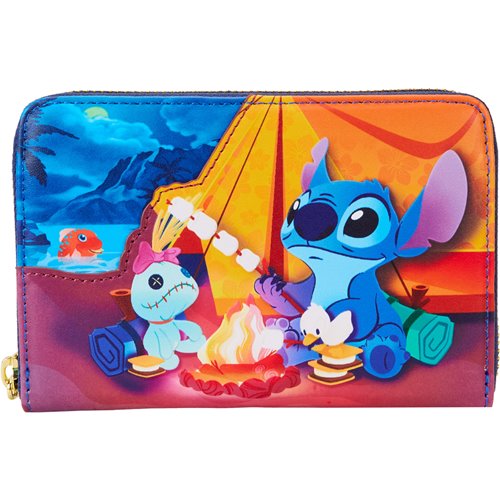 Loungefly - Lilo & Stitch Camping Cuties Zip-Around Wallet (Pre-Order)