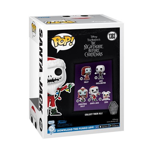 Funko Pop! Disney: Tim Burton's The Nightmare Before Christmas - 30th Anniversary Santa Jack #1383