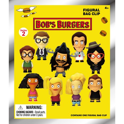 Bob's Burgers Series 2 3D Foam Bag Clip - One Mystery Figure (Pre-Order)
