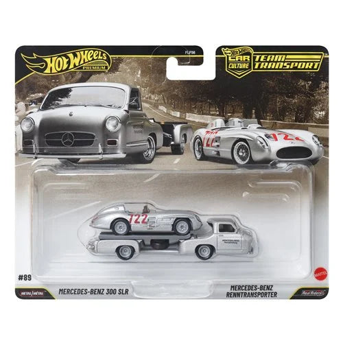 Hot Wheels Team Transport - Mercedes-Benz 300 SLR Uhlenhaut and Renntransporter #89